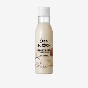 LOVE NATURE Conditioner For Dry Hair with Organic Wheat & Coconut