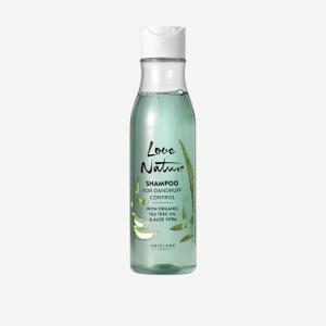 LOVE NATURE Shampoo For Dandruff Control with Organic Tea Tree Oil & Aloe Vera