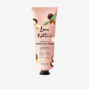 LOVE NATURE Protecting Hand & Nail Cream with Organic Macadamia Oil